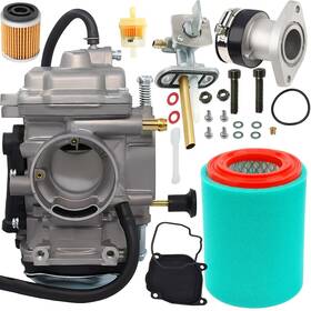 4xe-14140-13-00 Hsxwj 4xe-14140-00-00 Yfm250 Carburetor With Filter Replace Part Compatible 19