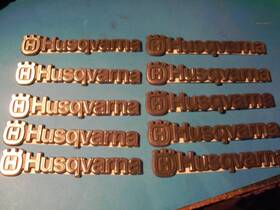 5324033-78 Huqvarna 10 Pk Oem Husqvarna Silver Hood Emblem Part / 403378-10 Pack