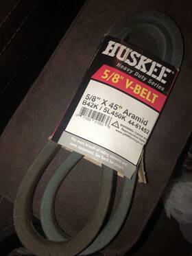 44-61452 Huskee 5/8 Inch X 45 V-belt B42k 5l450k Heavy Duty Lawnmower Belt-new