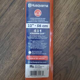581-045201 Husqvarna 085388644435 22 Inch Lawn Mower Crown Cut Blade 4 In 1 Round Hole Center Oem#581-045201