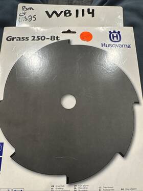 250-8t Husqvarna Grass Blade 8 Teeth 250mm 10 Inch Dia. 1 Arbor Made In Germany