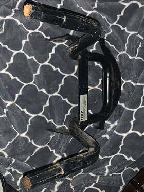 535280001 Husqvarna 3 Bin Black Bagger Bracket H346sl H348sl H342s Grass Catcher