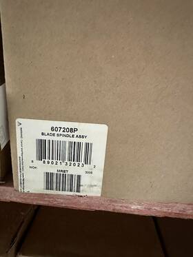 607208 Hustler Blade Spindle Assembly Genuine Part Number