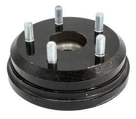 782953 Hustler Brake Drum Wheel Hub White 5 Lug 7-3/8 Inch Od 1.2 Bore 5x115 Bolt