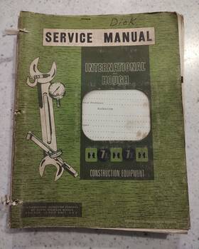 Iss-1049-2 International Harvester And Hough Service Manual - Construction Equipment