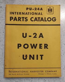 Pu-24a International Harvester - U-2a Power Unit Parts Catalog Manual