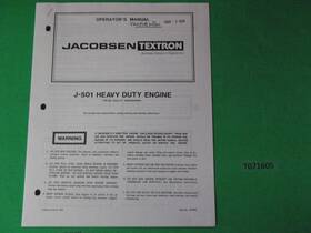 357924 Jacobsen Oem Copy J-501 H.d. Engine Dealer Parts Ipl Book Manual