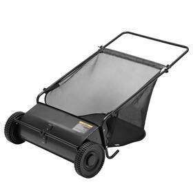 Jfhid 920770645860 26ftft Push Lawn Sweeper Leaf Collector 7 Cu Ft. Hopper With Adjustable Brush Height