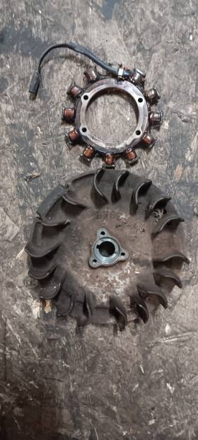 21193-2055 John Deere Kawasaki Fc290v Oem 9hp 130 Flywheel And Stator 314 92022