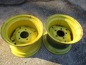 Am104008 John Deere Garden Tractor Wide Rear Rims / Wheels Minor Surface Rust