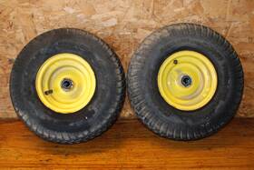 Am124846 John Deere X300 15x6-6 Carlisle Multi Trac C/s Front Tires Low Tread