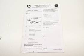 Lvu25178i2 John Deere Oem Installation Instructions Hydraulic Lift Power Kit