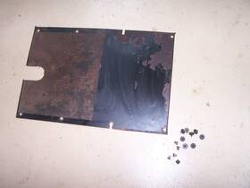 M72034 John Deere 322 332 Garden Tractor Lower Bottom Shield Screen M7203