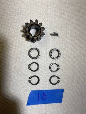 M77159 John Deere 14sb 14se Jx75 Je75 Pinion Gear Snap Rings Moon Key Washers Used