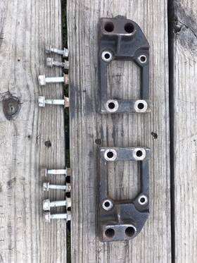 M87698 John Deere 318 420 430 322 332 425 445 Tractor Mcs Collection System Brackets