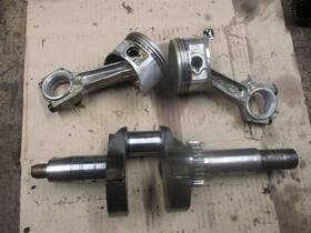 Miu13854 John Deere Mia12866 445 425 Crankshaft Crank Rods Pistons Mia12487