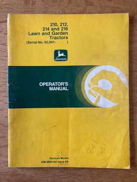 Om-m83194 John Deere 1978 210 212 214 216 Operators Manual
