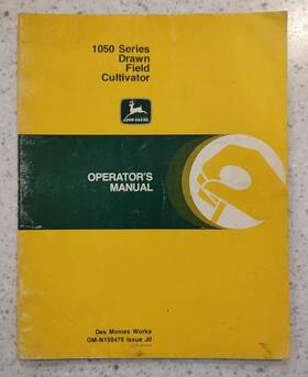 Om-n159478 John Deere Operators / Owners Manual - Drawn Field Cultivator 1050 Series