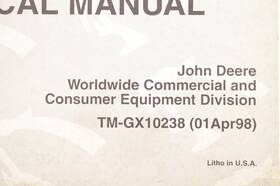 Tm-1741 John Deere Tm1741 Oem Sabre Garden Tractors Technical Manual