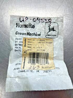 Up-04559 John Deere Up04559 Homelite Throttle Trigger