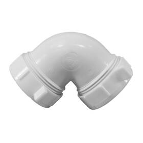 P37490 Jones Stephens 1-1/2 Pvc Sj 90 Ell - White