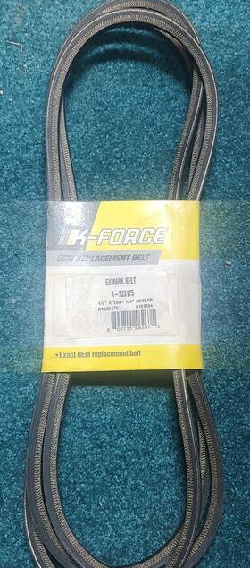 B1523175 K-force 523175 Oem Exmark Deck Drive Belt Aramid B1em34 60 Inch Lazer Z
