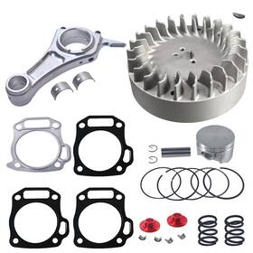 Amkqt-bd11889 Kanecjdl Aluminum Flywheel Billet Rod 3.308 Kit With 70mm Flat Top Piston