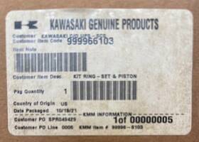 13025-7008 Kawasaki 99996-6103 Genuine Part Kit Ring-set&piston L New