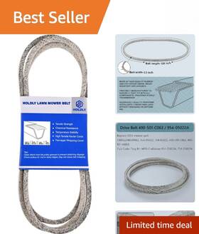 490-501-c063 Kevlar 733506111948 Great 108ftft Drive Belt For Cub Cadet Mowers - Made With
