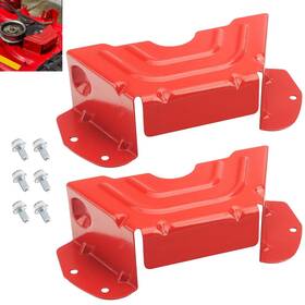 783-06424a-0638 Kintle 714216599783 2 Set Deck Spindle Pulley Belt Guard Cover Red
