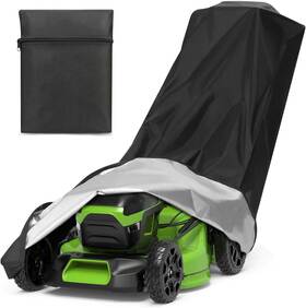 Kiseer 726084606678 Outdoors Lawn Mower Cover Heavy Duty Waterproof Polyester Oxford Protection Push