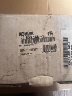 24-853-168-s Kohler Oem Carburetor