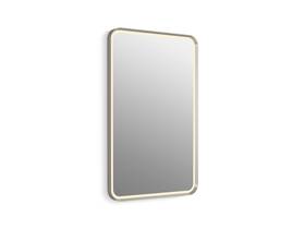 Kohler K-38023-dlm-bnl Essential Ultrabright Lighted Mirror 22 Inch X 34 Rectangular Design