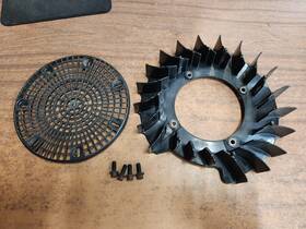 M135299 Kohler John Deere Black Deck Stx38 13hp Command Cv13 Engine Fan And Screen