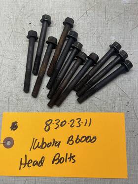 15231-03450 Kubota B6000 Engine Cylinder Head Bolts