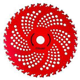 Kurt-saw 703931379831 2-pack 9 Inch 36 Teeth Carbide Tipped Blades For Brush Cutter Trimmer Weed Red