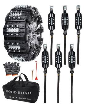 6583tsc004rus Kyx Tire Chains For Car/suv/pickup Truks Adjustable Universal Emergency Snow