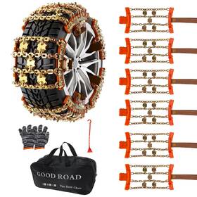 7729tsc007gus Kyx Upgrade Alloy Steel Tire Chains For Car/suv/pickup Truks Adjustable Universa