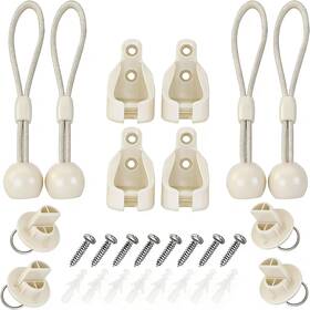 Lenareli 445047142161 Coolaroo Replacement Part Roller Shade Hardware Bungee Kit And End Cap Tie Downs