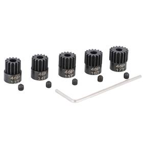 Pg481318 Makerdoit 48p 3.175mm Pinion Gear Sets 5pack 13t 14t 15t 16t 17t Hardened Steel Fit 3.1