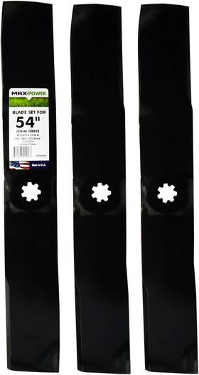 561813b Max Power Maxpower 3-blade Set For 54-inch John Deere Rider