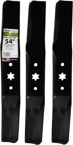 561557b Maxpower 3 Blade Set For Many Craftsman Mowers 54 Inch Cut Mtd/cub Cade