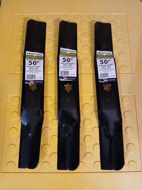 561558b Maxpower 3 Blade Set For 50 Inch Cut - Mtd Cub Cadet Troy-bilt Brand New