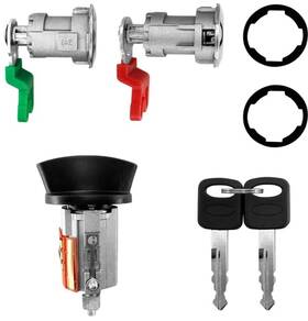 Lc6177 Merautop Sj Ignition Switch And Door Lock Cylinder Set With Keys For Ford E150 E250 E350 19