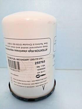 255765 Miller Oem Secondary Fuel Filter Fits Big Blue 500 Pro 600 800 - New