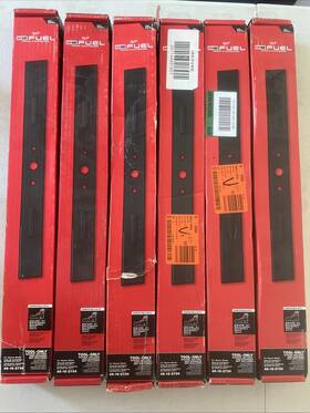 49-16-2734 Milwaukee Lot Of 6 21 Inch Heavy Duty Steel Mower Blades - New