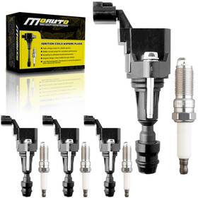 12578224 Moauto Uf491 Set Of 4 Ignition Coils Pack And Pcs Iridium Spark Plugs Compa
