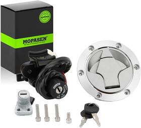 Ex250 Mopasen 767552481083 Ignition Switch Gas Cap Seat Lock And Key Fit For Kawasaki Natural