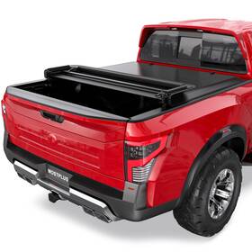 M32504-5 Mostplus Quad Fold Soft Truck Bed Tonneau Cover Compatible With 2004-2015 Nis