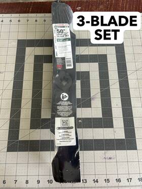 942-04053 Mtd 037049949335 New 3- Blade Set Genuine Oem 50 Inch High-lift Star Hole Mower